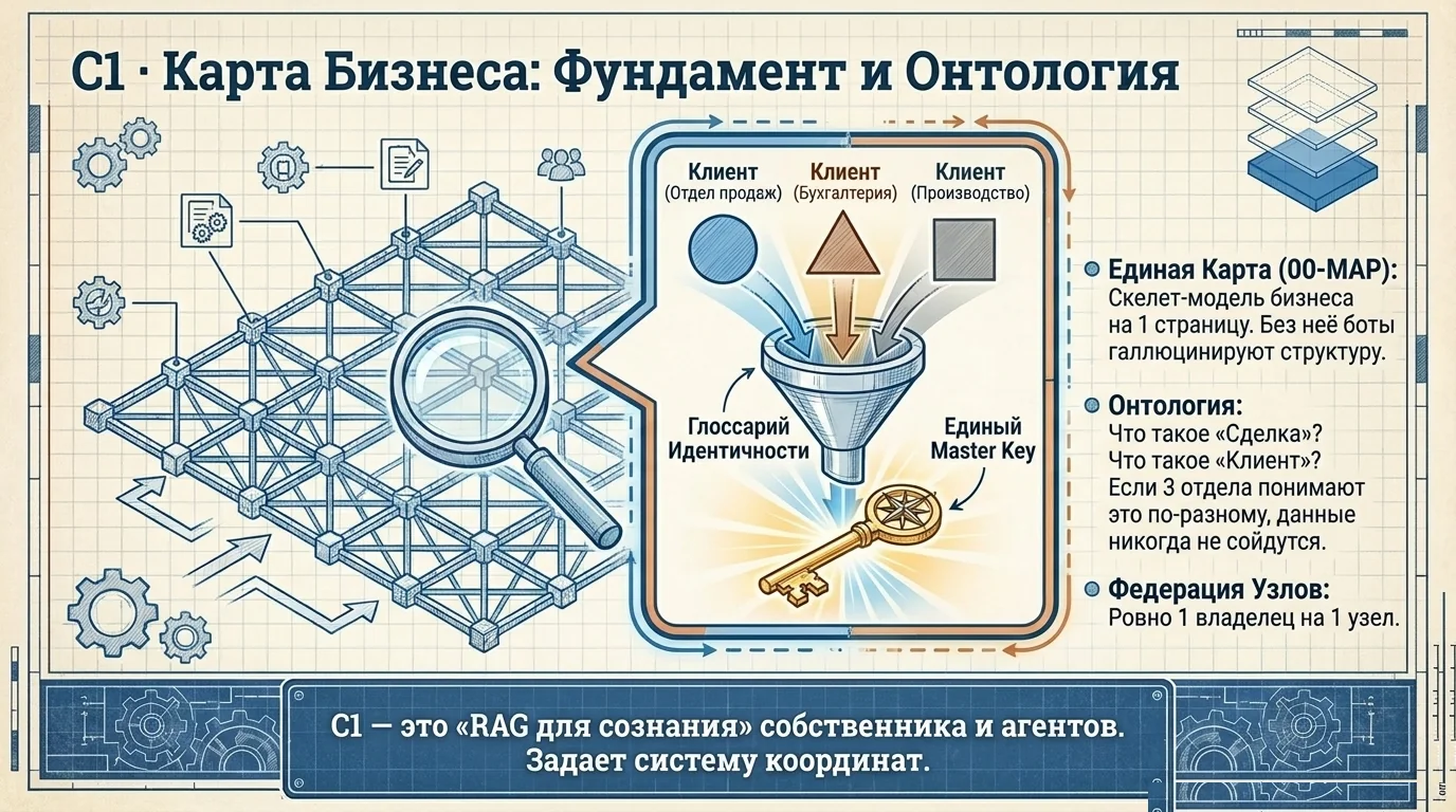 C1 · Единая карта бизнеса и онтология — фундамент.