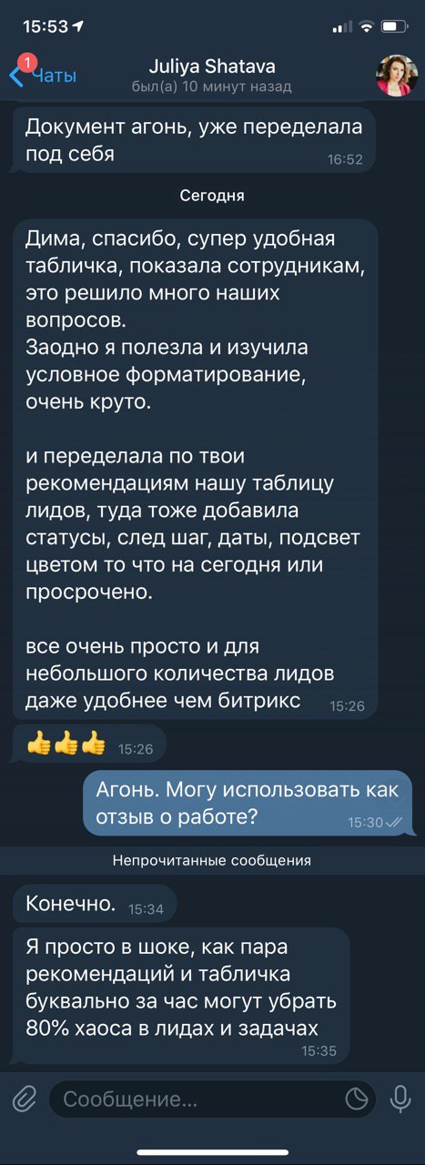 Отзыв — Juliya Shatava